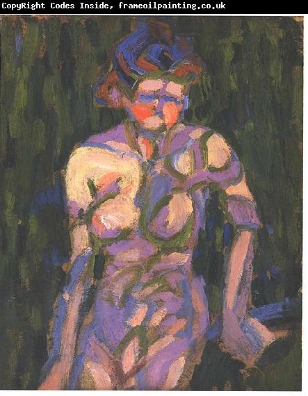 Ernst Ludwig Kirchner Female nude with shadow of a twig
